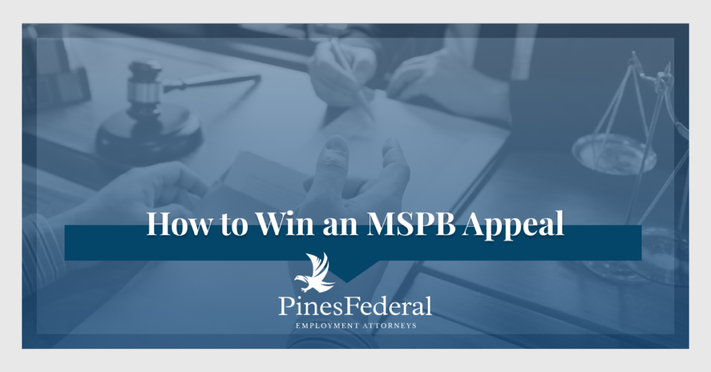 how to win an MSPB appeal